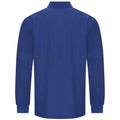 Royal Blue - Back - PRO RTX Mens Pro Pique Long-Sleeved Polo Shirt