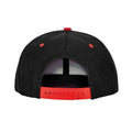 Black-Red - Back - Result Headwear Unisex Adult Bronx Contrast Snapback Cap