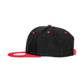 Black-Red - Side - Result Headwear Unisex Adult Bronx Contrast Snapback Cap