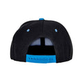 Black-Azure - Back - Result Headwear Unisex Adult Bronx Contrast Snapback Cap