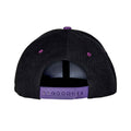 Black-Purple - Back - Result Headwear Unisex Adult Bronx Contrast Snapback Cap