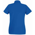 Royal Blue - Back - Fruit of the Loom Womens-Ladies Premium Cotton Pique Lady Fit Polo Shirt