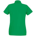Kelly Green - Back - Fruit of the Loom Womens-Ladies Premium Cotton Pique Lady Fit Polo Shirt