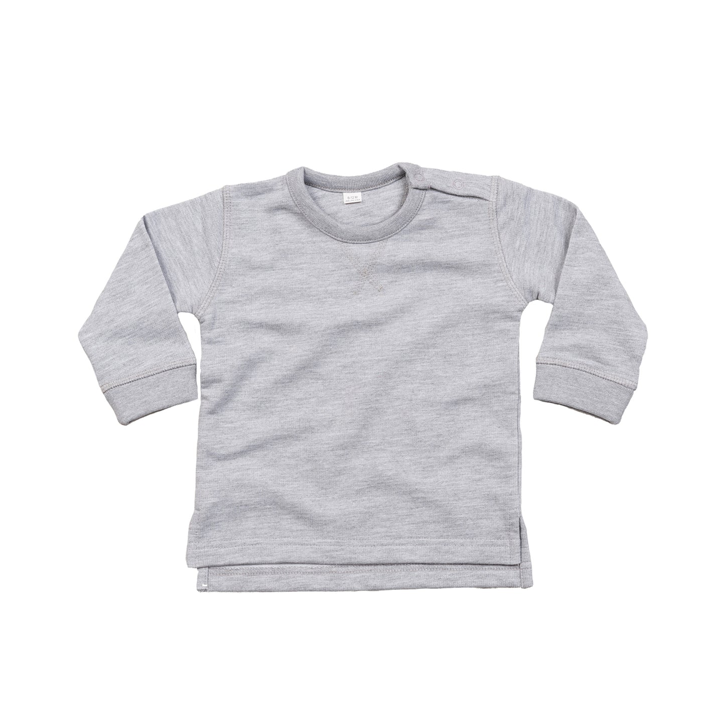 Heather Marl - Front - Babybugz Toddler Sweatshirt