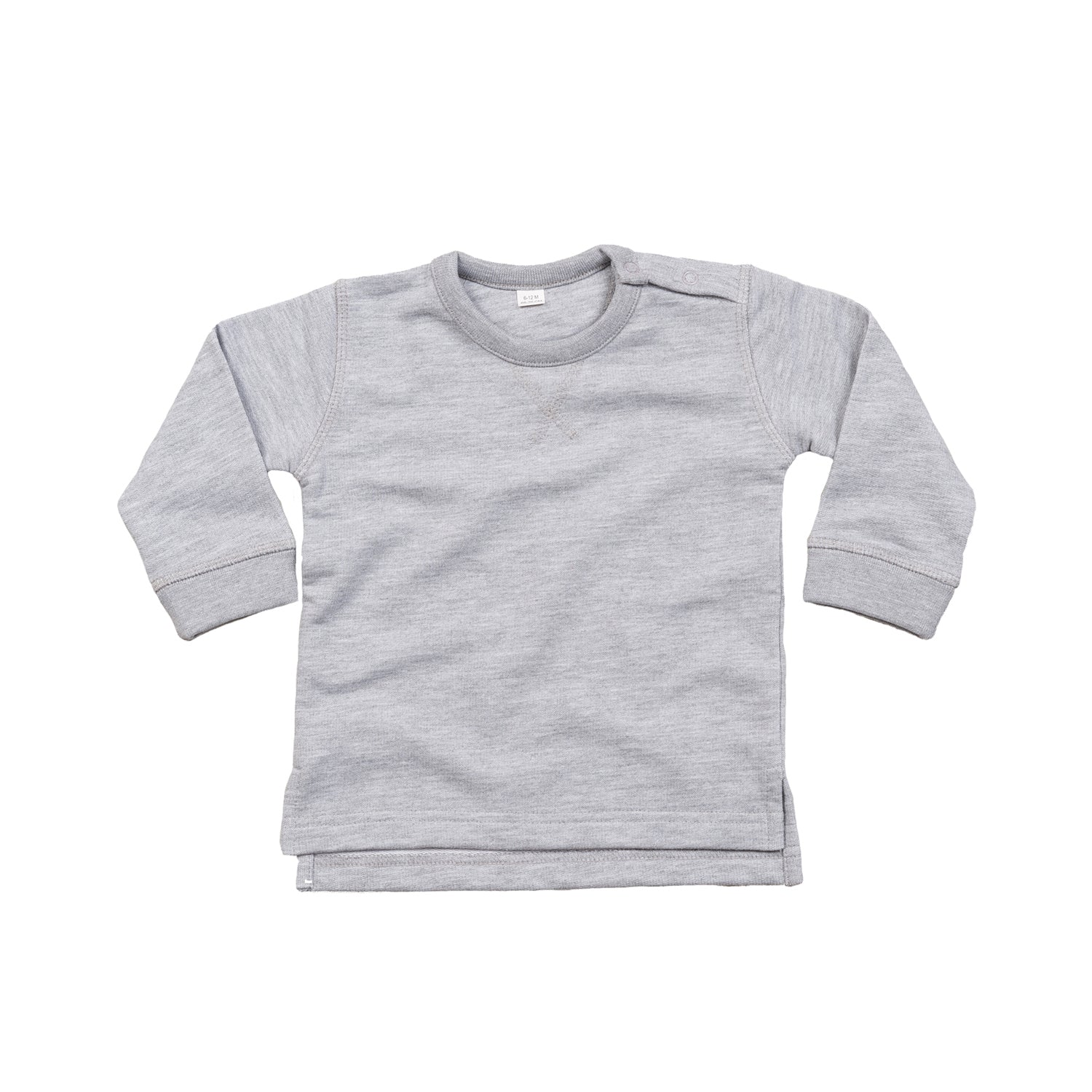 Heather Marl - Front - Babybugz Toddler Sweatshirt