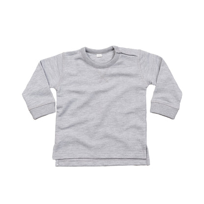Heather Marl - Front - Babybugz Toddler Sweatshirt