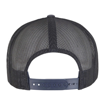 Navy-White-Dark Navy - Back - Flexfit Unisex Adult Contrast Trucker Cap