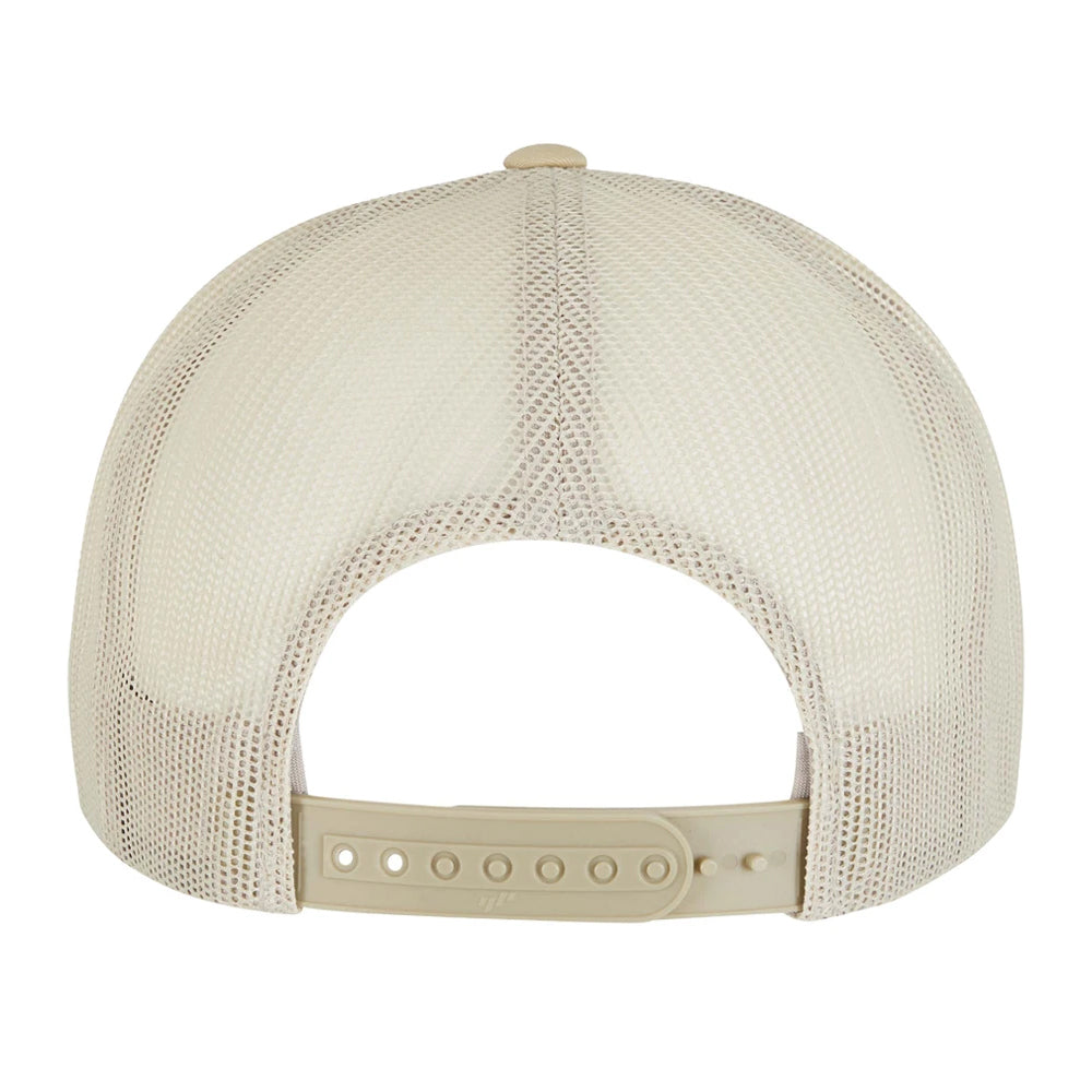 Gold-White-Beige - Back - Flexfit Unisex Adult Contrast Trucker Cap