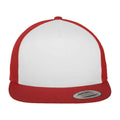 Red-White - Front - Flexfit Unisex Adult Contrast Trucker Cap