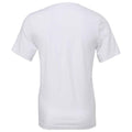White - Back - Bella + Canvas Unisex Adult Jersey V Neck T-Shirt