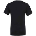 Black - Back - Bella + Canvas Unisex Adult Jersey V Neck T-Shirt