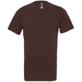 Brown - Front - Bella + Canvas Unisex Adult Jersey V Neck T-Shirt