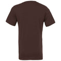 Brown - Back - Bella + Canvas Unisex Adult Jersey V Neck T-Shirt