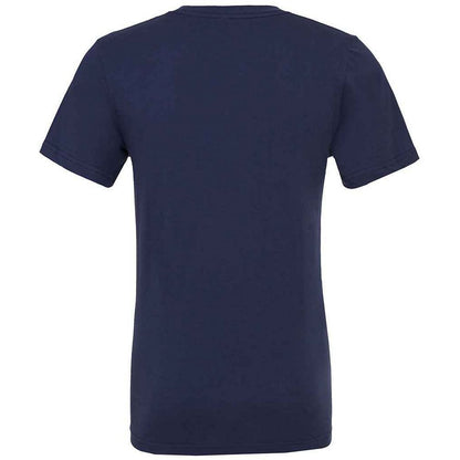 Navy - Back - Bella + Canvas Unisex Adult Jersey V Neck T-Shirt