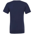 Navy - Back - Bella + Canvas Unisex Adult Jersey V Neck T-Shirt