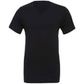 Black - Front - Bella + Canvas Unisex Adult Jersey V Neck T-Shirt