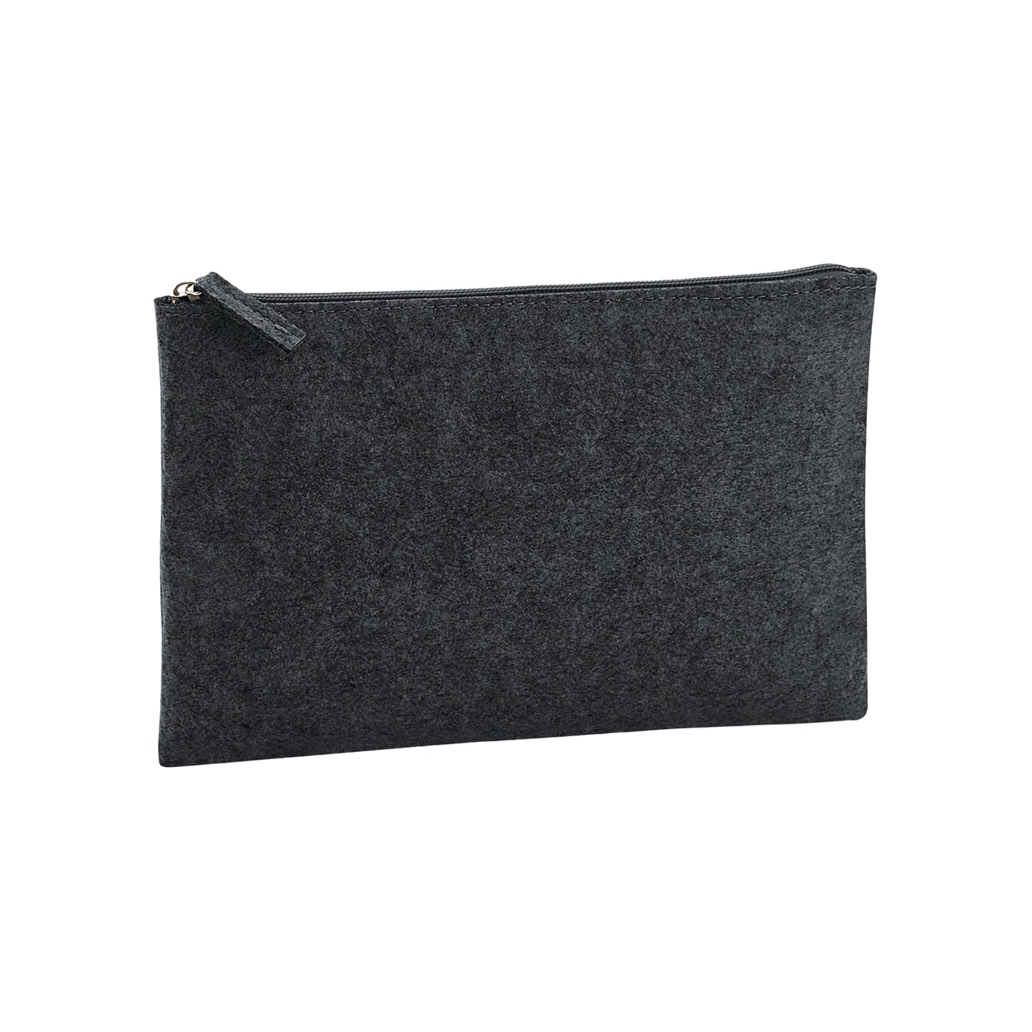 Charcoal Melange - Front - Bagbase Felt Toiletry Bag