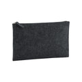 Charcoal Melange - Front - Bagbase Felt Toiletry Bag