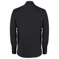 Black - Back - Kustom Kit Mens Oxford Tailored Long-Sleeved Shirt