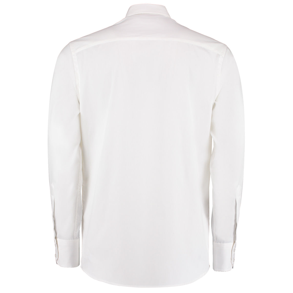 White - Back - Kustom Kit Mens Oxford Tailored Long-Sleeved Shirt