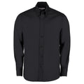Black - Front - Kustom Kit Mens Oxford Tailored Long-Sleeved Shirt