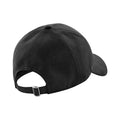 Black - Back - Beechfield Unisex Adult 6 Panel Faux Suede Cap