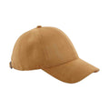 Caramel - Front - Beechfield Unisex Adult 6 Panel Faux Suede Cap