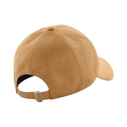 Caramel - Back - Beechfield Unisex Adult 6 Panel Faux Suede Cap