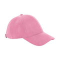 Dusty Pink - Front - Beechfield Unisex Adult 6 Panel Faux Suede Cap