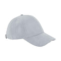 Light Grey - Front - Beechfield Unisex Adult 6 Panel Faux Suede Cap