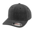 Black - Front - Flexfit Unisex Adult Melange Cap