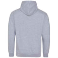 Heather Grey-Jet Black - Back - Awdis Womens-Ladies Varsity Hoodie