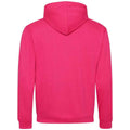Hot Pink-French Navy - Back - Awdis Womens-Ladies Varsity Hoodie