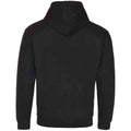 Jet Black-Arctic White - Back - Awdis Womens-Ladies Varsity Hoodie