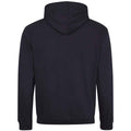 Jet Black-Hot Pink - Back - Awdis Womens-Ladies Varsity Hoodie