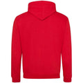 Fire Red-Arctic White - Back - Awdis Womens-Ladies Varsity Hoodie