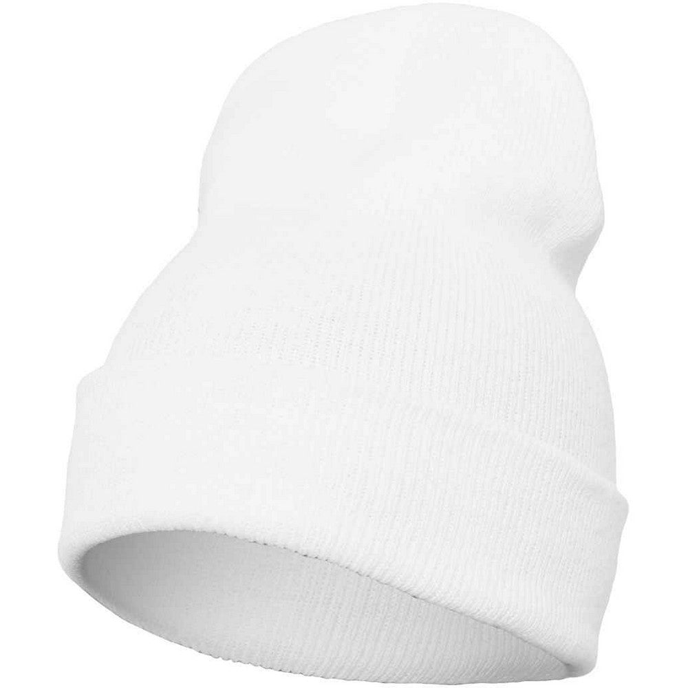 White - Front - Flexfit Unisex Adult Heavyweight Beanie