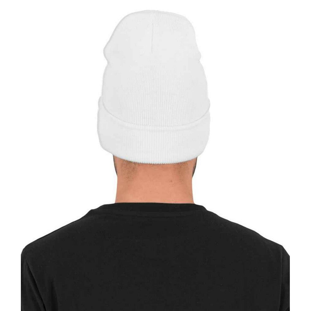 White - Back - Flexfit Unisex Adult Heavyweight Beanie