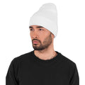 White - Side - Flexfit Unisex Adult Heavyweight Beanie