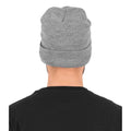 Heather Grey - Back - Flexfit Unisex Adult Heavyweight Beanie
