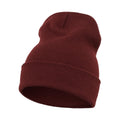 Maroon - Front - Flexfit Unisex Adult Heavyweight Beanie