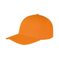 Orange - Front - Result Headwear Unisex Adult Memphis Brushed Cotton Cap