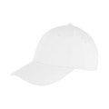 White - Front - Result Headwear Unisex Adult Memphis Brushed Cotton Cap
