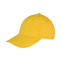 Yellow - Front - Result Headwear Unisex Adult Memphis Brushed Cotton Cap