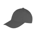 Charcoal - Front - Result Headwear Unisex Adult Memphis Brushed Cotton Cap