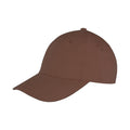 Chocolate - Front - Result Headwear Unisex Adult Memphis Brushed Cotton Cap