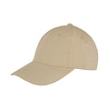 Khaki - Front - Result Headwear Unisex Adult Memphis Brushed Cotton Cap