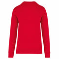 Red - Back - Kariban Unisex Adult Eco Friendly Crew Neck Sweatshirt