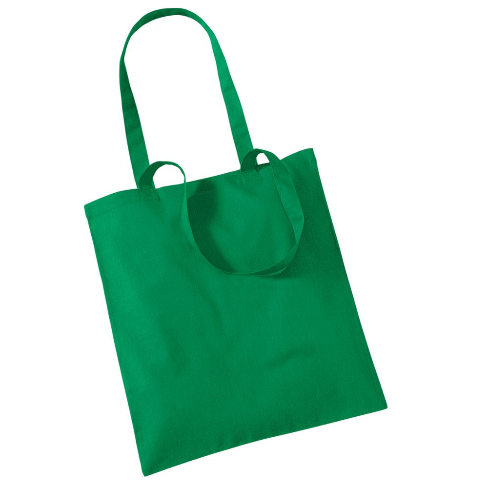 Kelly Green - Back - Westford Mill Long Handle Tote Bag