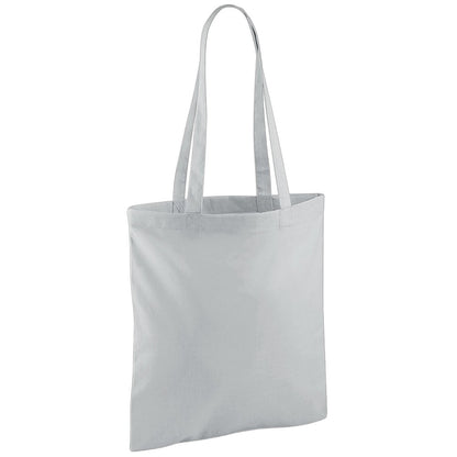 Light Grey - Front - Westford Mill Long Handle Tote Bag